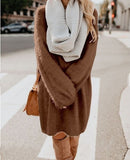 Long Sweater Yellow Black Pink Sweater Dress