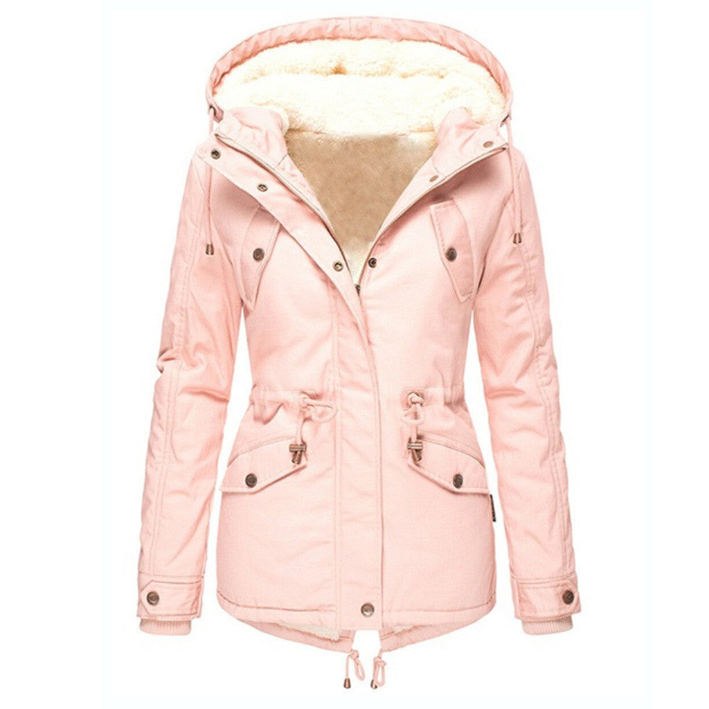 Women Winter Pocket Overcoat
