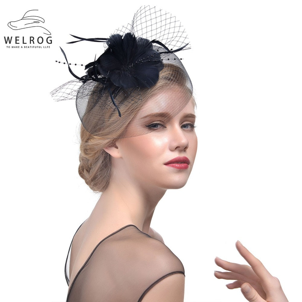 Wedding Bridal Mesh Veil Hats