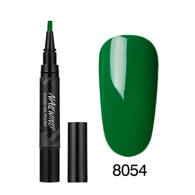 60 Colors Soak Off Enamel Nail Glue Pen