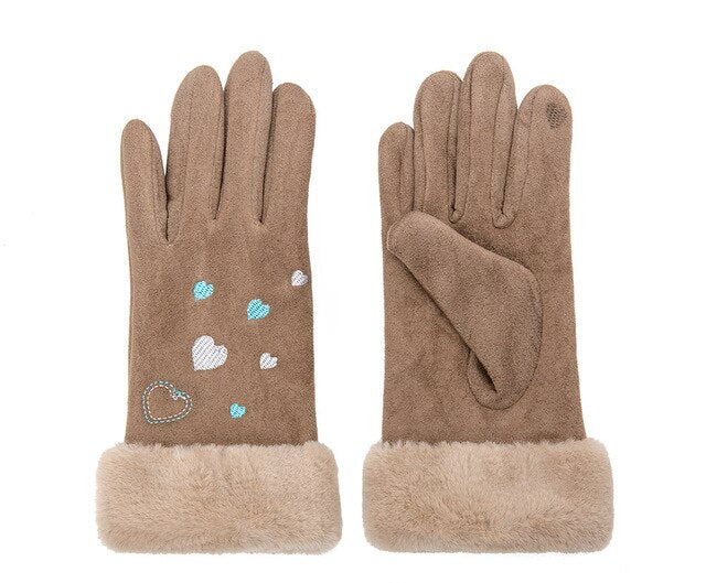 Thick Touch Screen Fingers Gloves