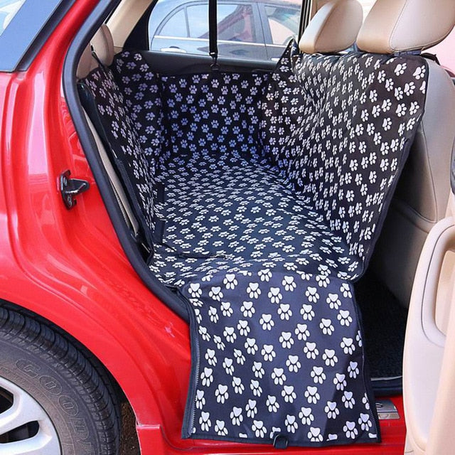 Pet carriers Paw pattern Car Pet Seat Cover