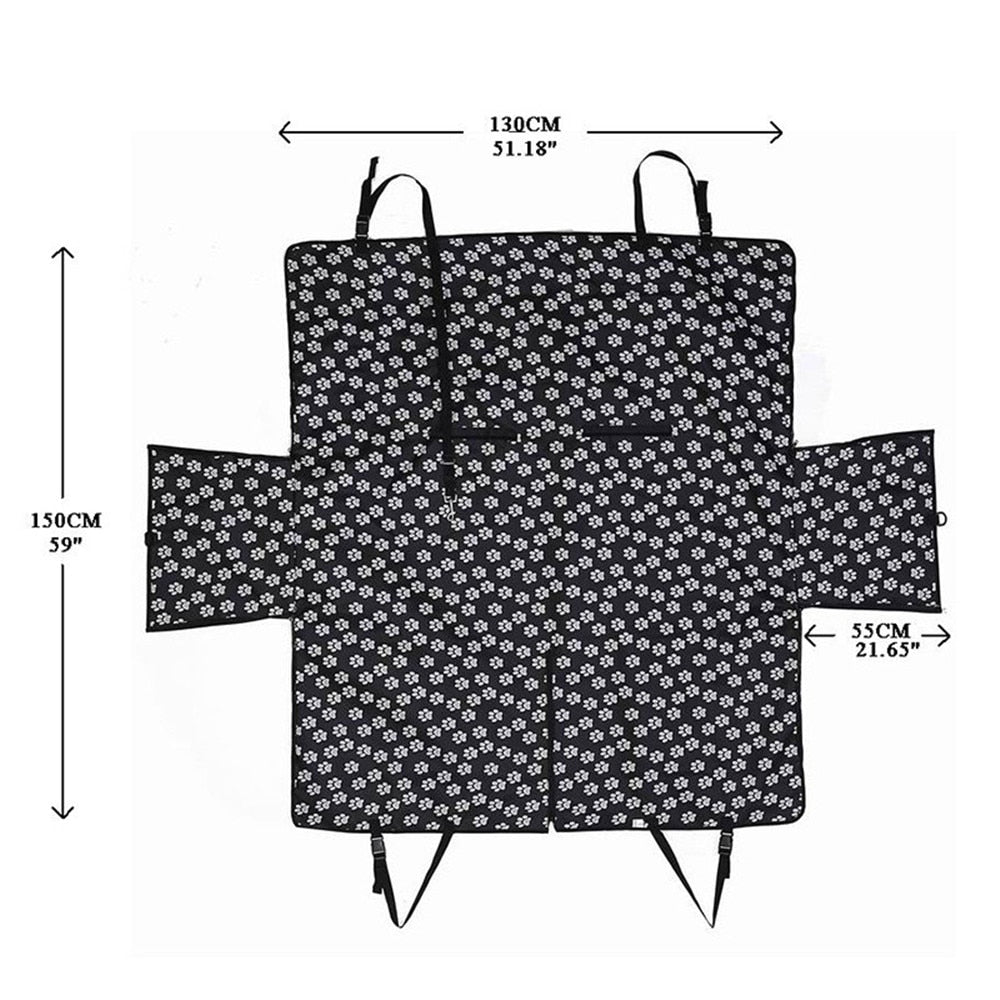 Pet carriers Paw pattern Car Pet Seat Cover