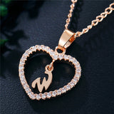 Romantic Love Pendant Necklace For Girls