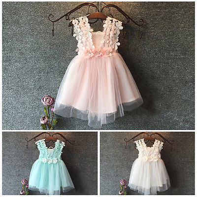 Baby Beautiful Girl Flower Gown