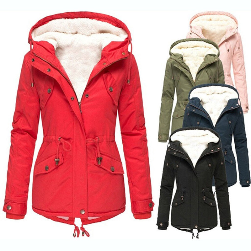 Women Winter Pocket Overcoat