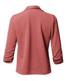 Women Long Sleeve Black Blazers