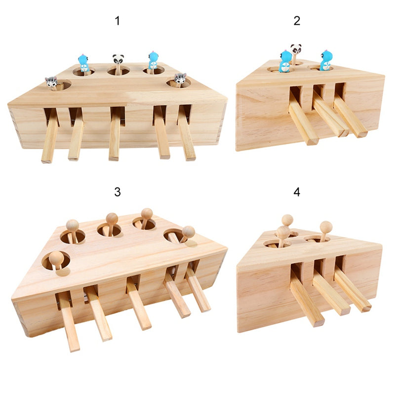 Wooden Interactive Maze Pet Hit Hamster