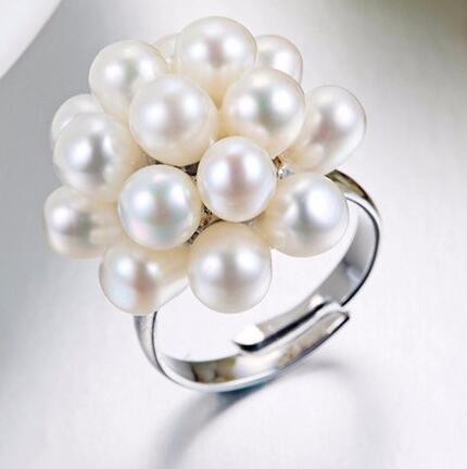 Freshwater Flower Wedding Ring