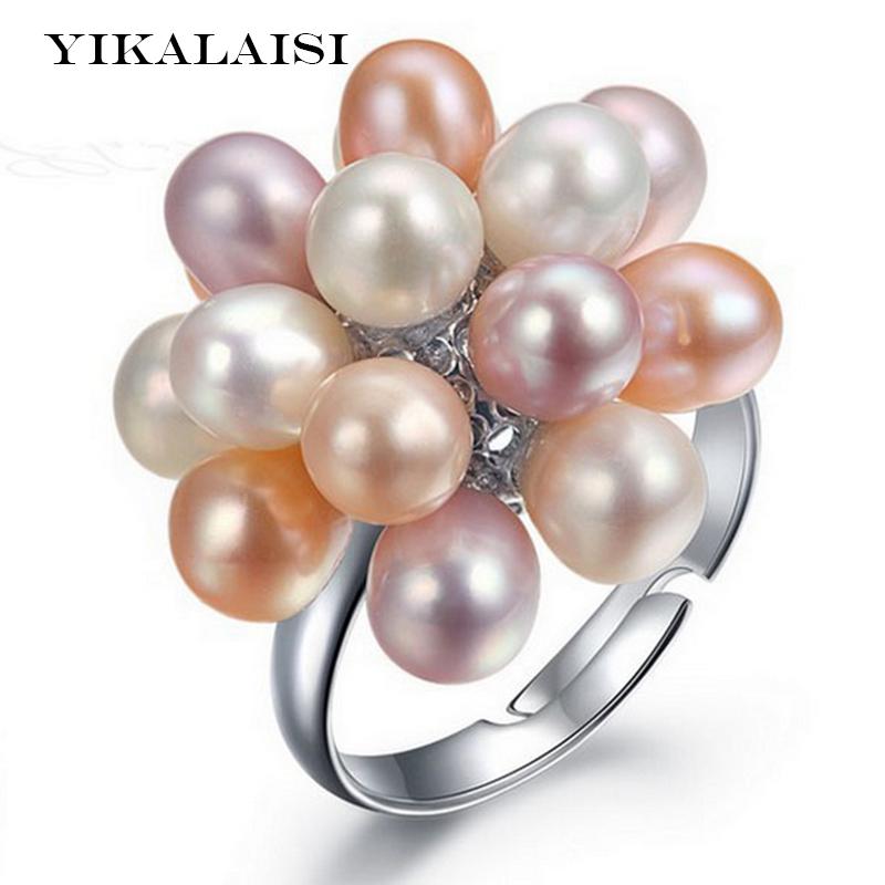 Freshwater Flower Wedding Ring