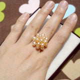 Freshwater Flower Wedding Ring