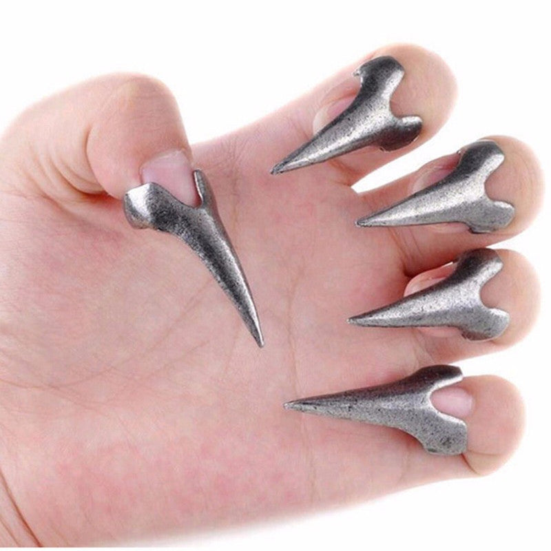 Vintage Claw Nail Rings Halloween Jewelry