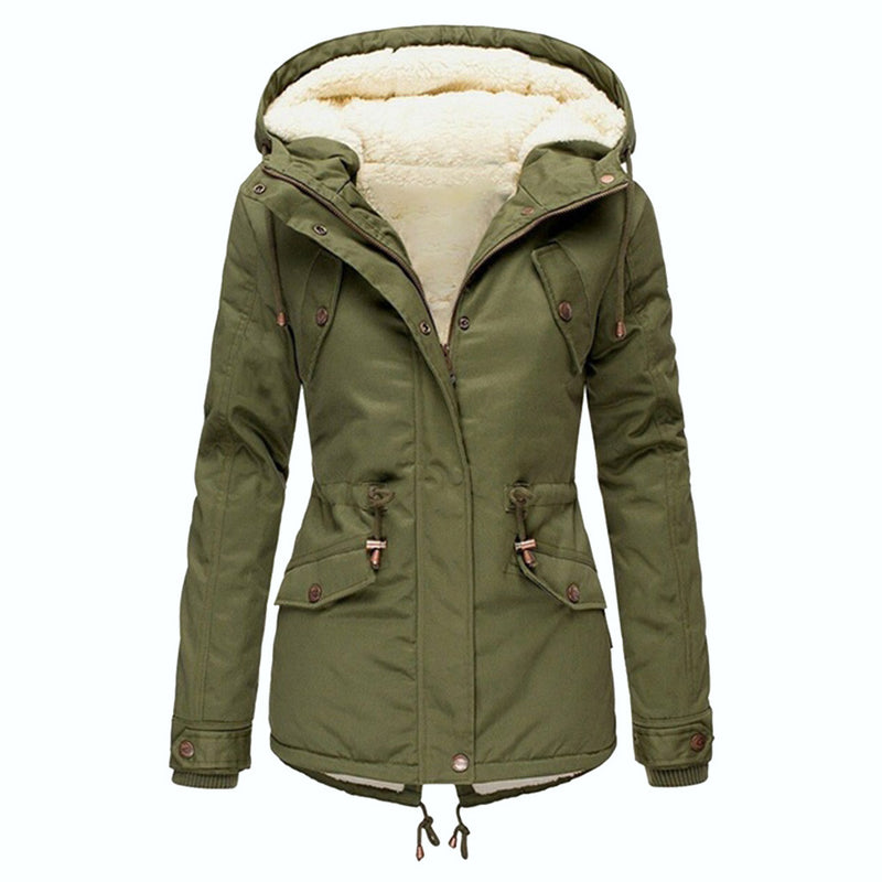 Women Winter Pocket Overcoat