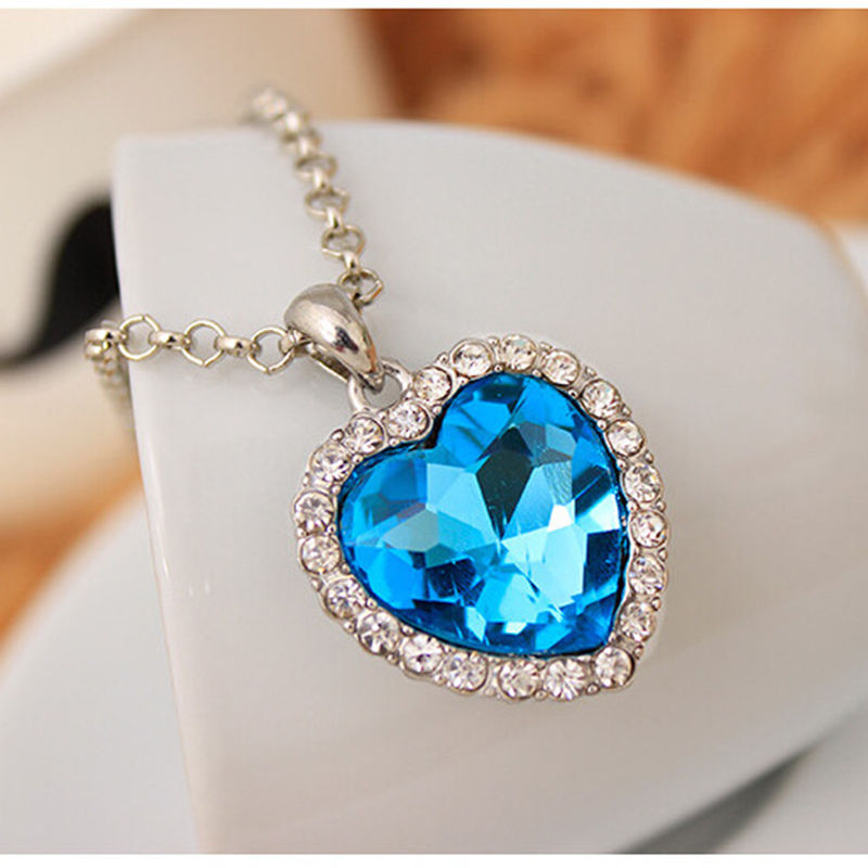 Crystal Heart Pendant Necklace