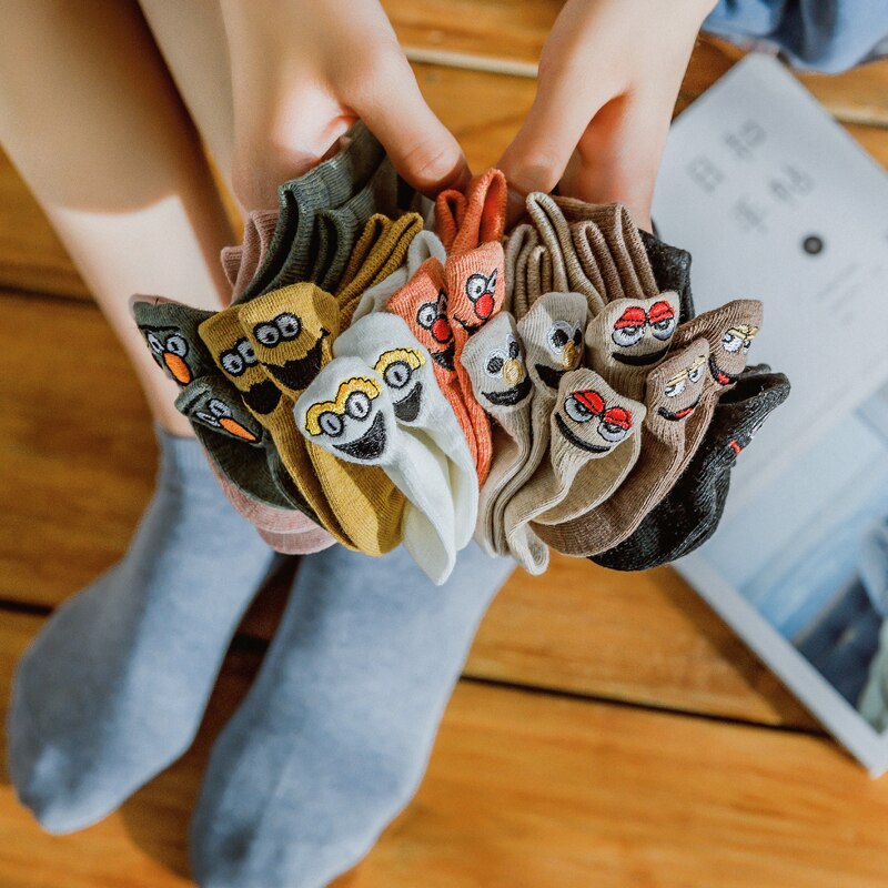 Embroidered Expression Fashion Socks