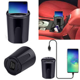 10W Car Wireless Charger Cup with USB