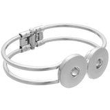 Adjustable Metal Snap Bracelet Bangle Silver Bracelet