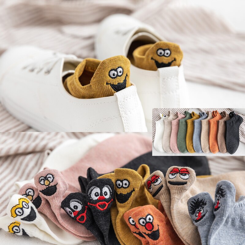 Embroidered Expression Fashion Socks