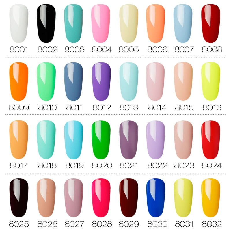 60 Colors Soak Off Enamel Nail Glue Pen
