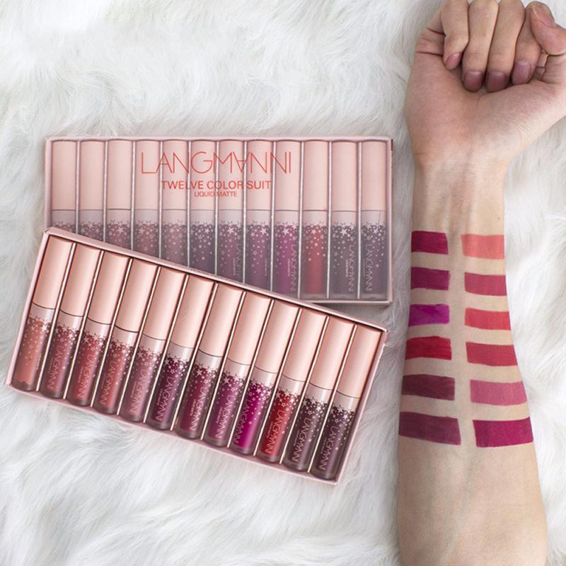 12PCS Waterproof Lipstick