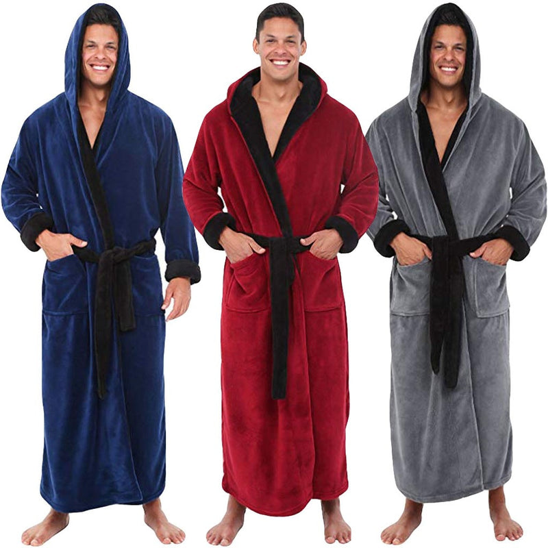 Men's Lengthened Bath Robe Home Clothes