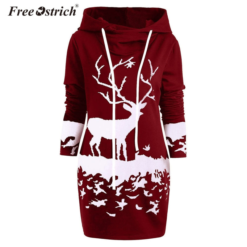 Free Ostrich Christmas Dress