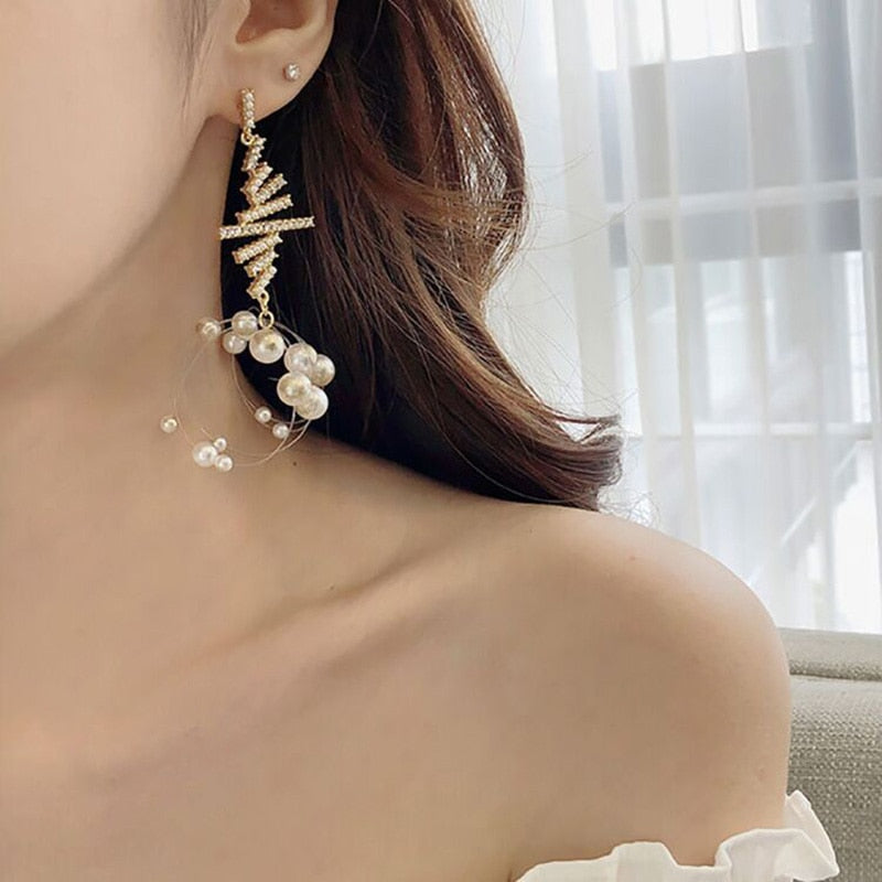 Korean Knot Drop Earrings For Women