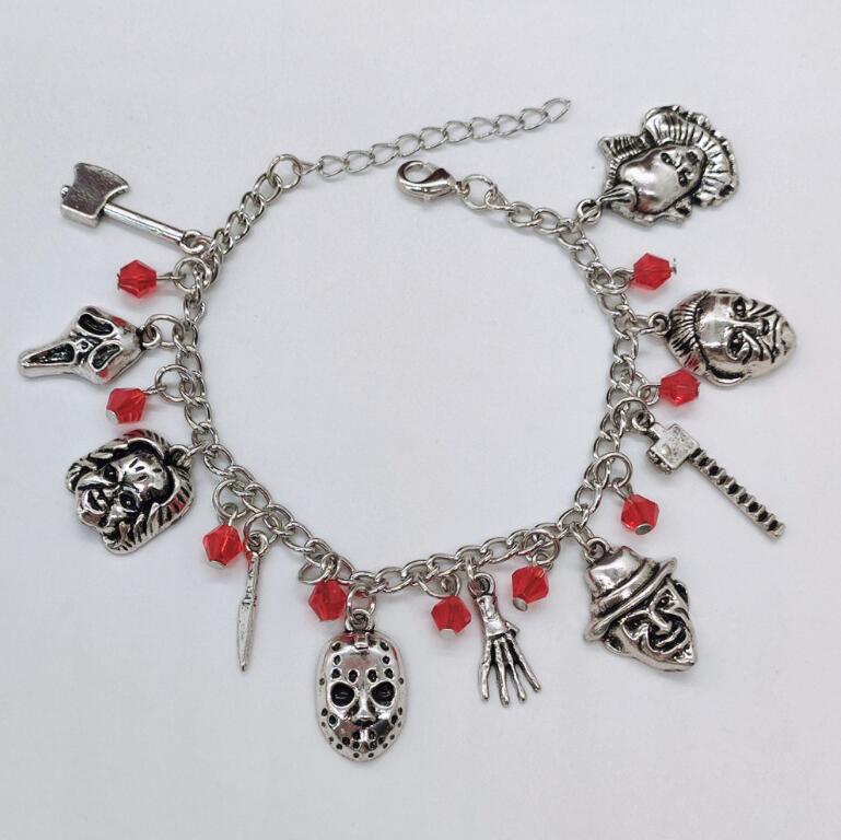 Treat Saw Horror charm bracelet
