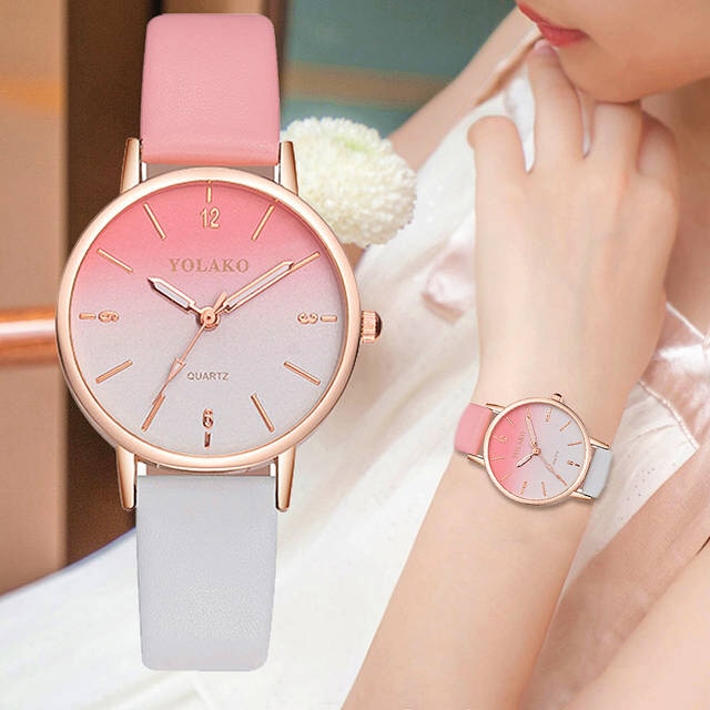 Brand Leather Quartz Women's Watch