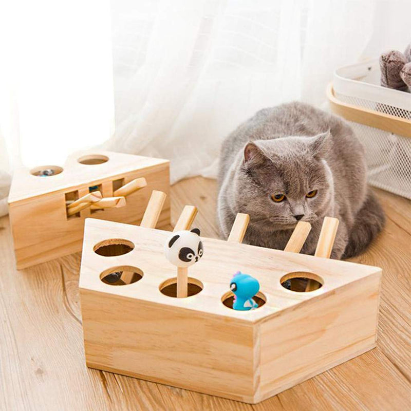 Wooden Interactive Maze Pet Hit Hamster