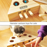 Wooden Interactive Maze Pet Hit Hamster