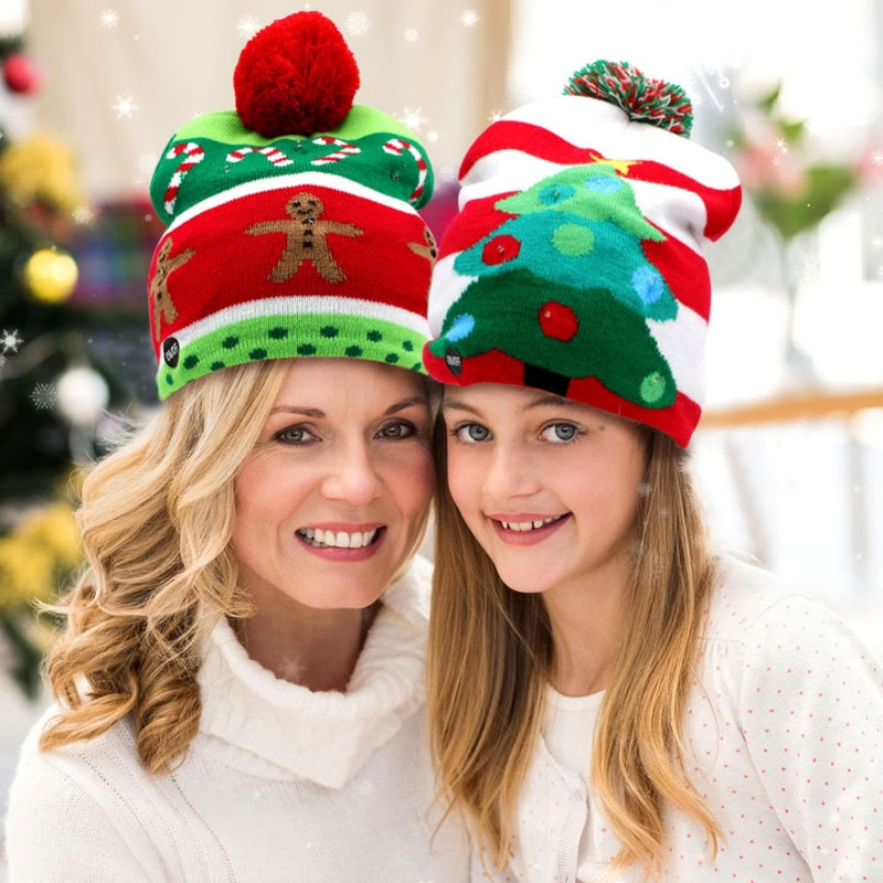 Led Light Cotton Christmas Hat