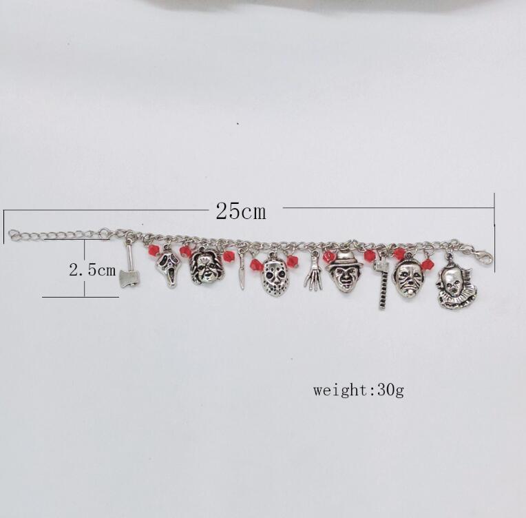 Treat Saw Horror charm bracelet