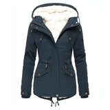Women Winter Pocket Overcoat