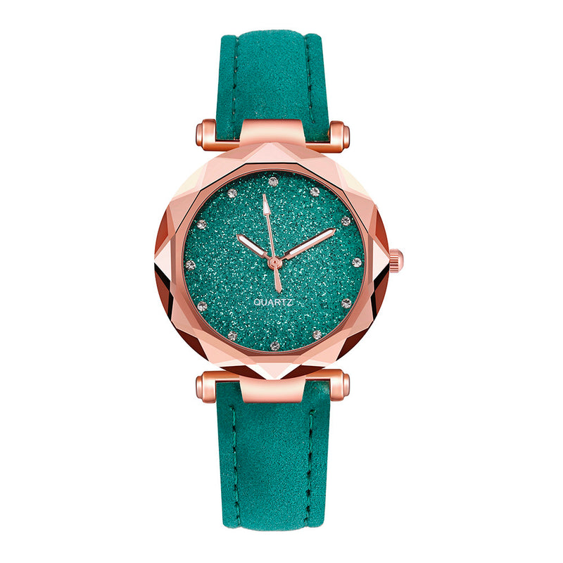 Rose Gold Quartz Watch Female Belt Watch
