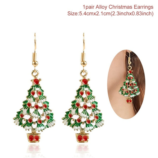 Earring Necklace Christmas Decor