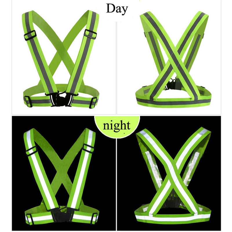 360 Degrees High Visibility Neon Safety Vest Belt Safety