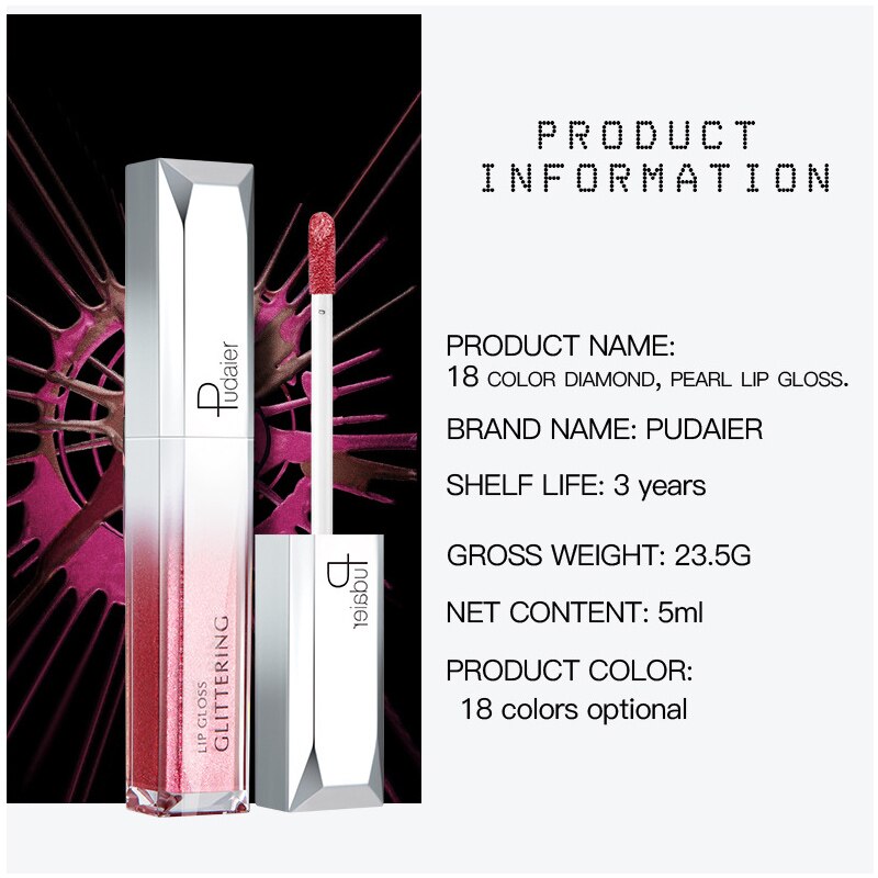 Glitter Shine Full Color Lipstick