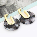 Acrylic Geometric Drop Earrings