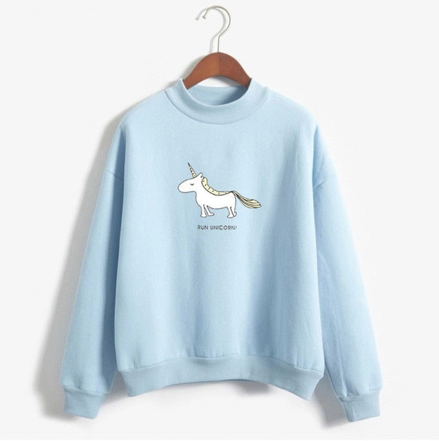 Unicorn Long Sleeve Fleece Hoodies