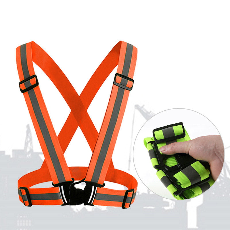 360 Degrees High Visibility Neon Safety Vest Belt Safety