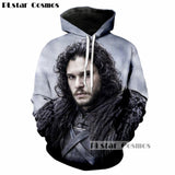 Game of Thrones Jon Snow Print Hoodies