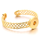 Adjustable Metal Snap Bracelet Bangle Silver Bracelet