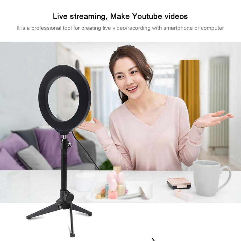 USB 3 Modes Dimmable LED Ring Lights