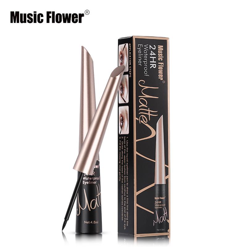 Music Flower Brand Waterproof Liqiud Eyeliner Pencil