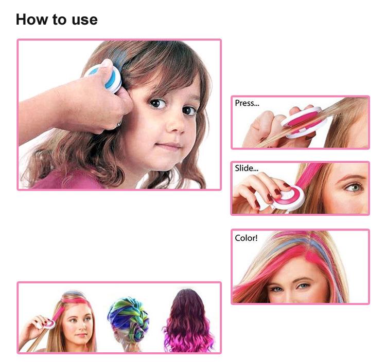 Hair Dying Chalk Temporary Hair Powder